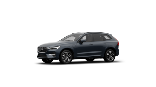 Volvo car exterior three-quarter view in a plain studio background.