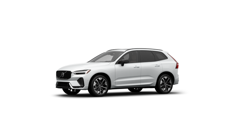 Volvo car exterior three-quarter view in a plain studio background.