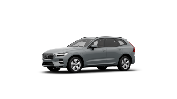 Volvo car exterior three-quarter view in a plain studio background.