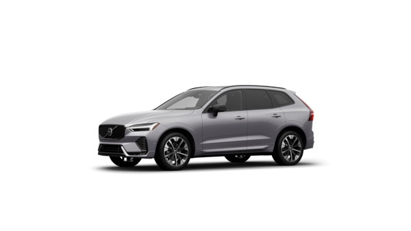 Volvo car exterior three-quarter view in a plain studio background.
