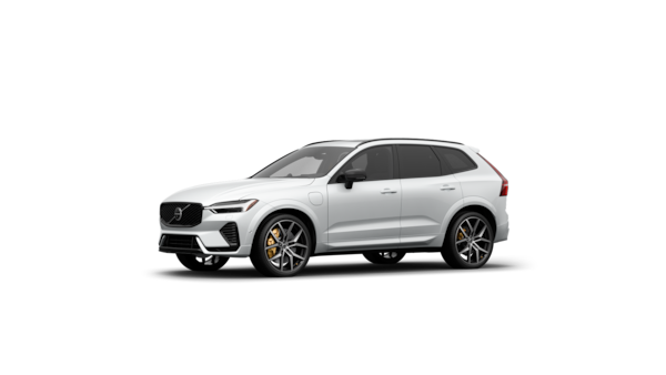 Volvo car exterior three-quarter view in a plain studio background.
