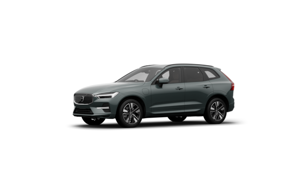 Volvo car exterior three-quarter view in a plain studio background.