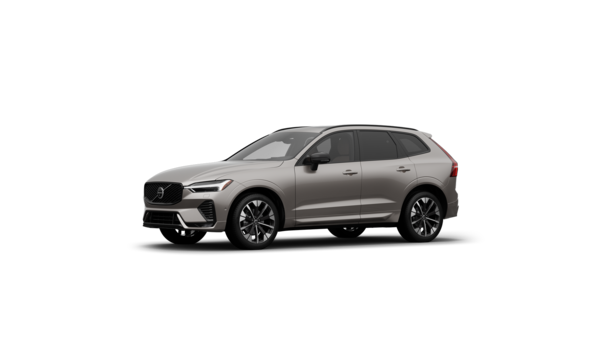 Volvo car exterior three-quarter view in a plain studio background.