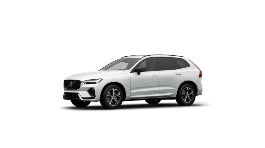 Volvo car exterior three-quarter view in a plain studio background.
