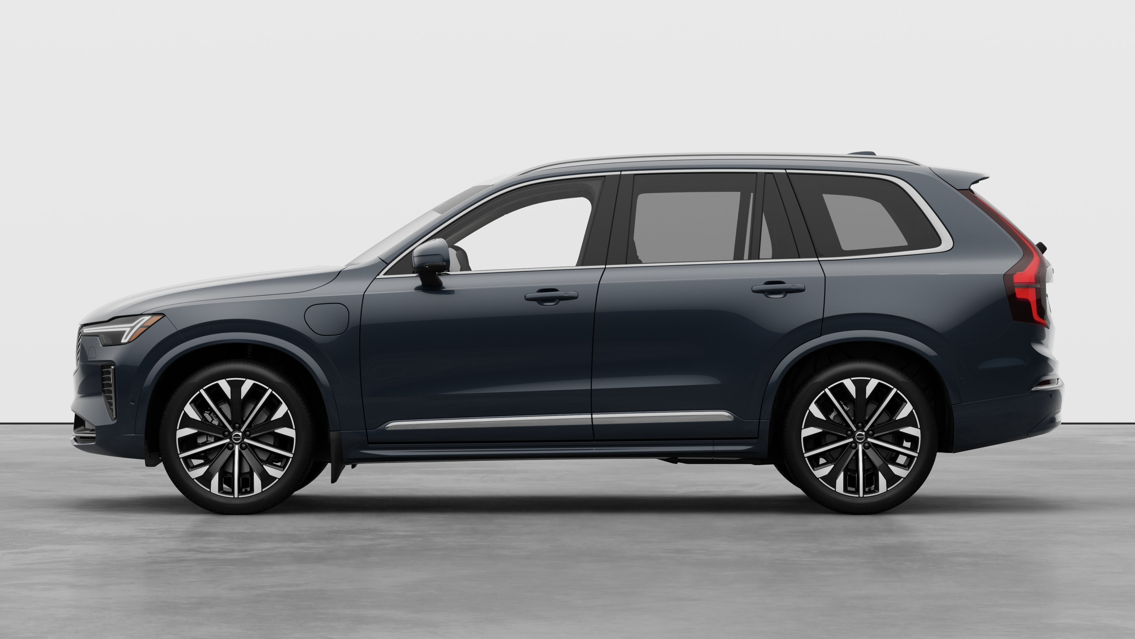 Volvo car in side view against a plain studio background. No additional details or identifiers are present.