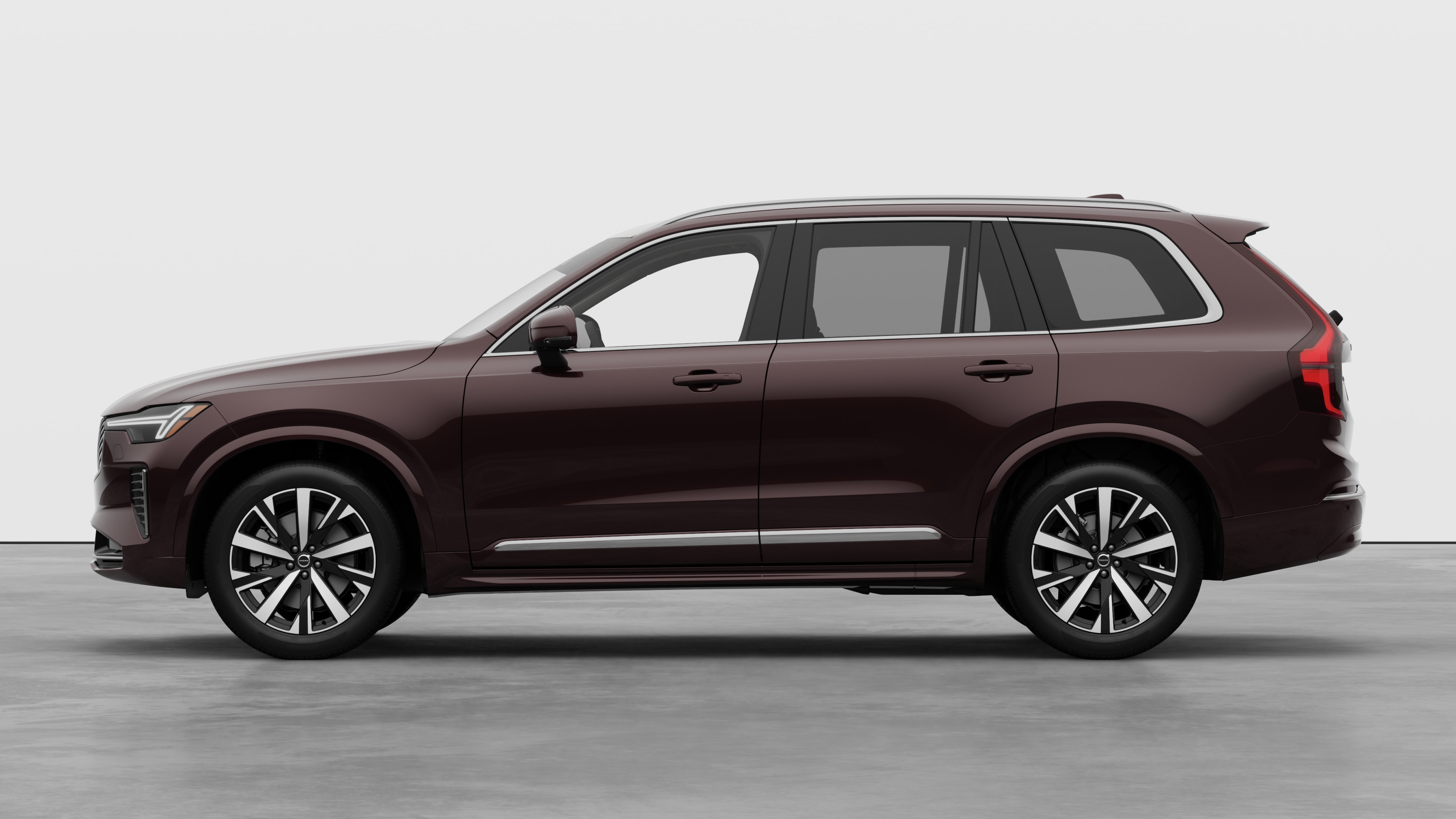 Volvo car in side view against a plain studio background. No additional details or identifiers are present.