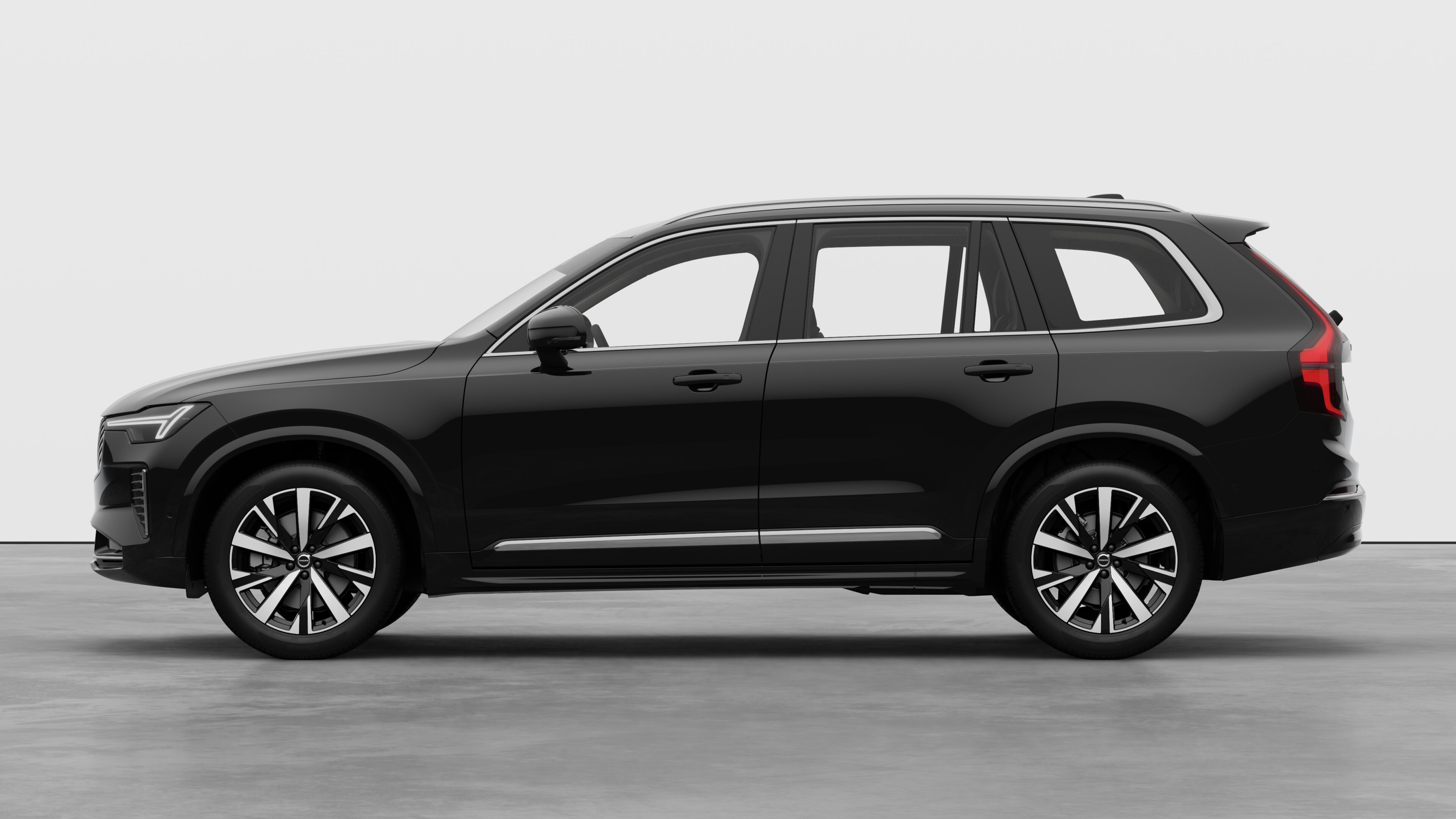 Volvo car in side view against a plain studio background. No additional details or identifiers are present.