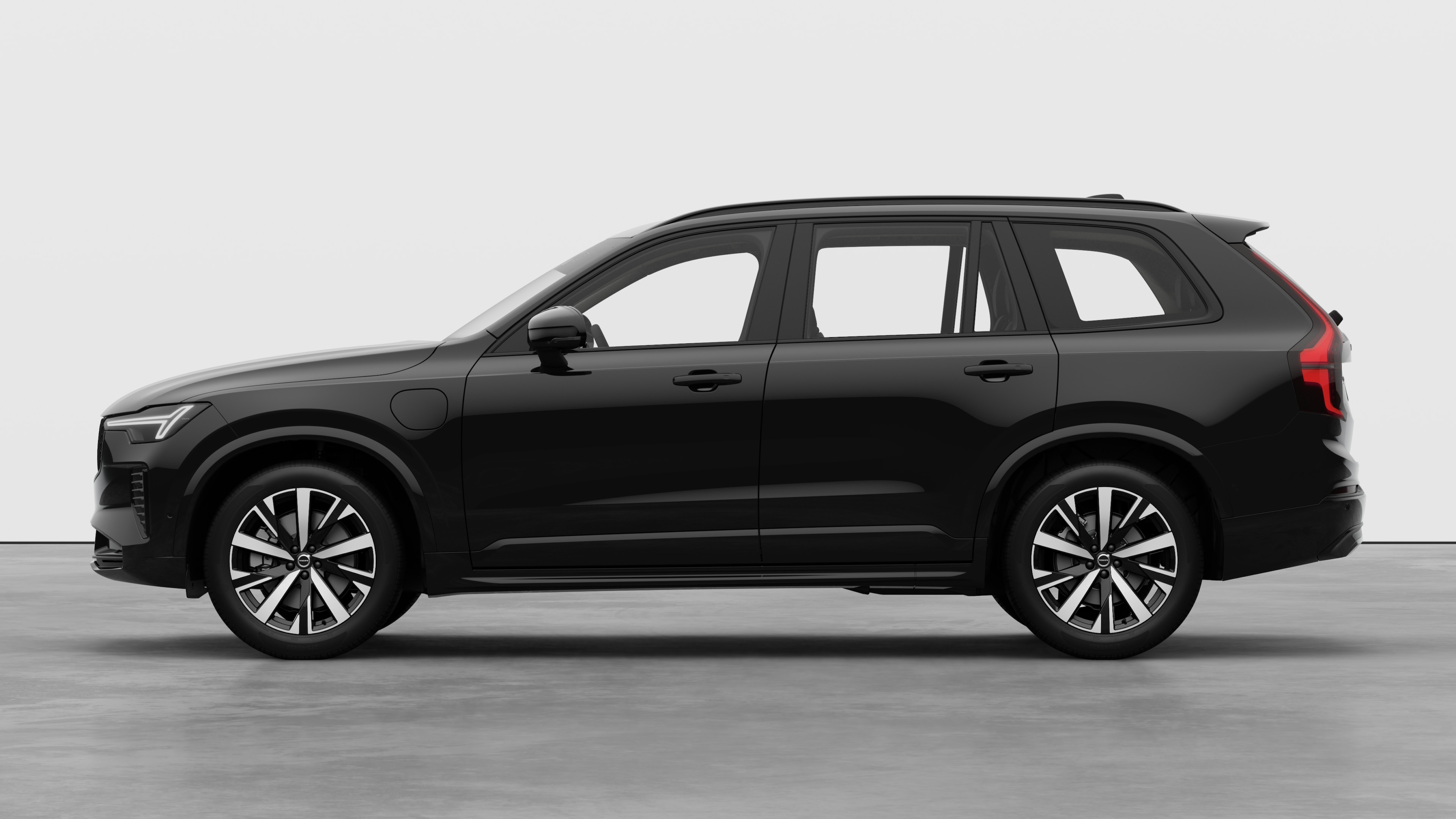 Volvo car in side view against a plain studio background. No additional details or identifiers are present.