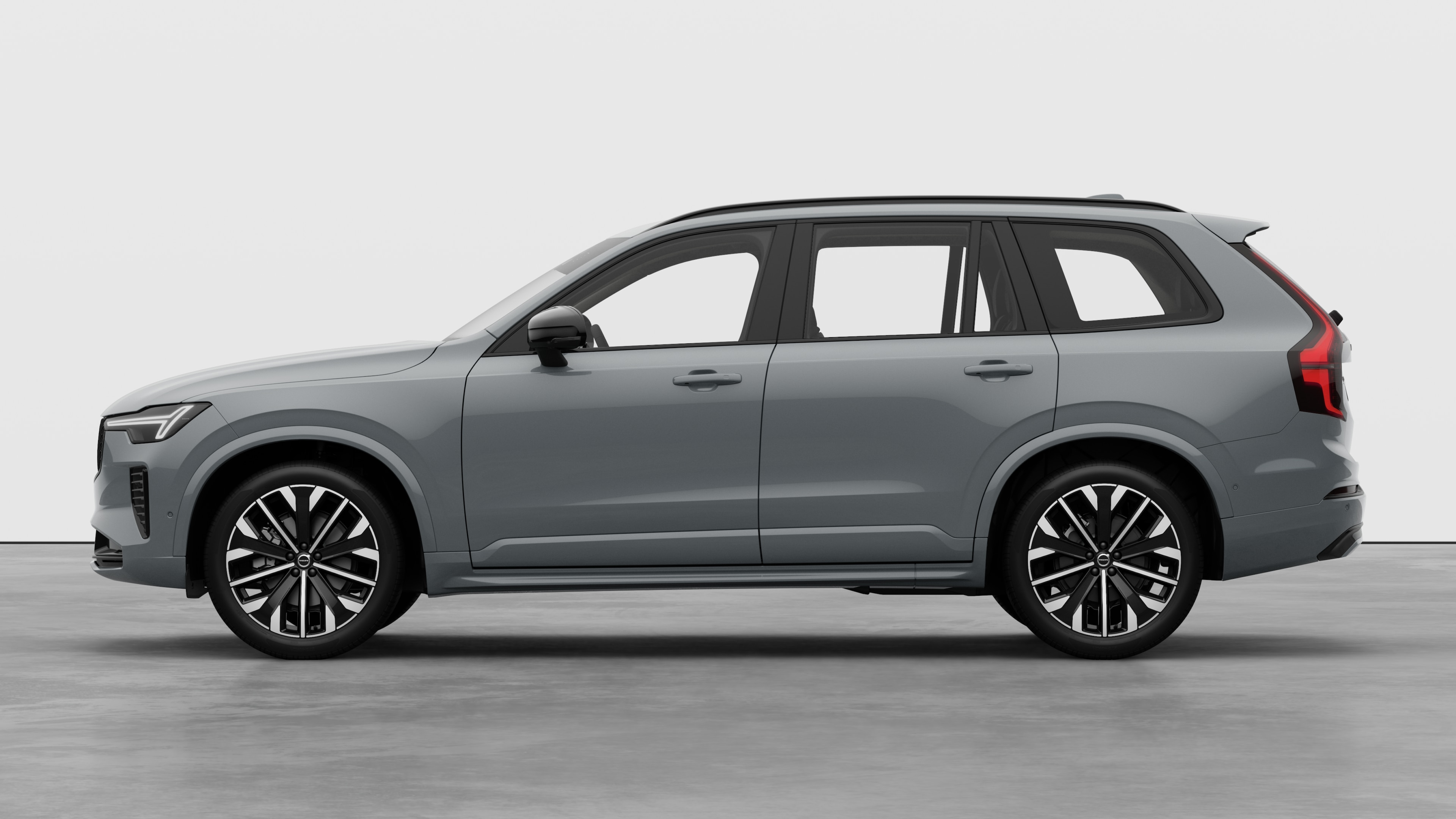 Volvo car in side view against a plain studio background. No additional details or identifiers are present.