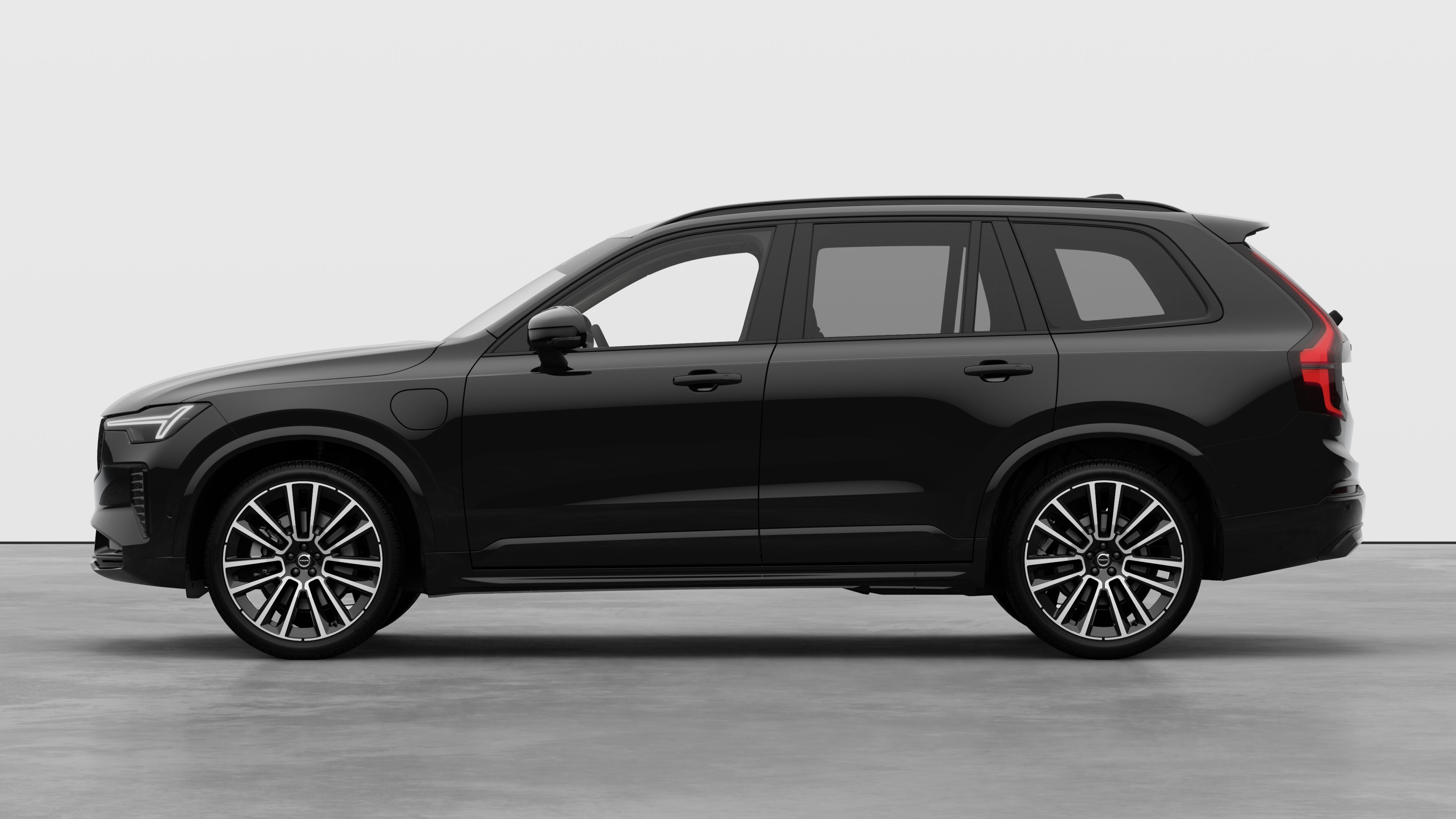 Volvo car in side view against a plain studio background. No additional details or identifiers are present.