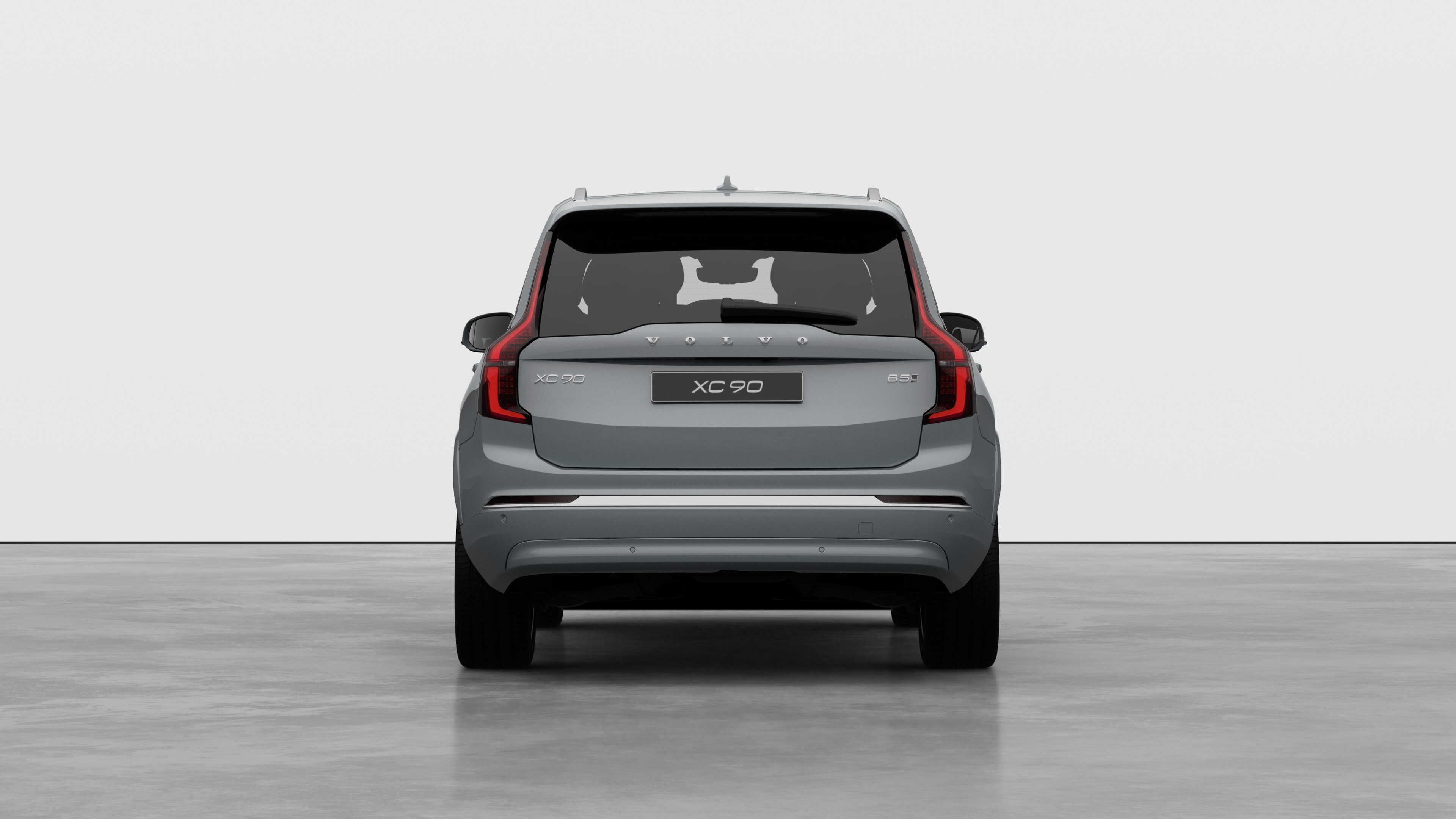 Volvo avtomobil arxa görünüşü sadə studiya fon qarşı.