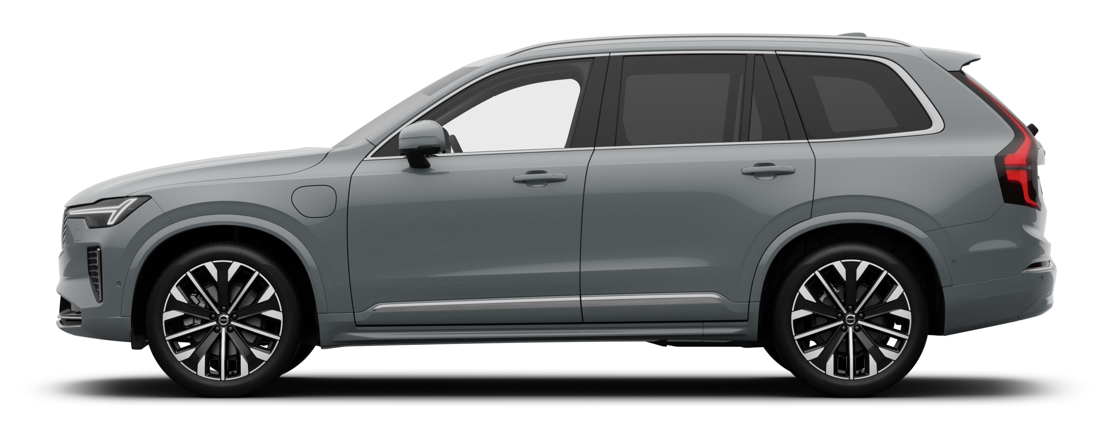 A sideview of XC90 Plug-in hybrid