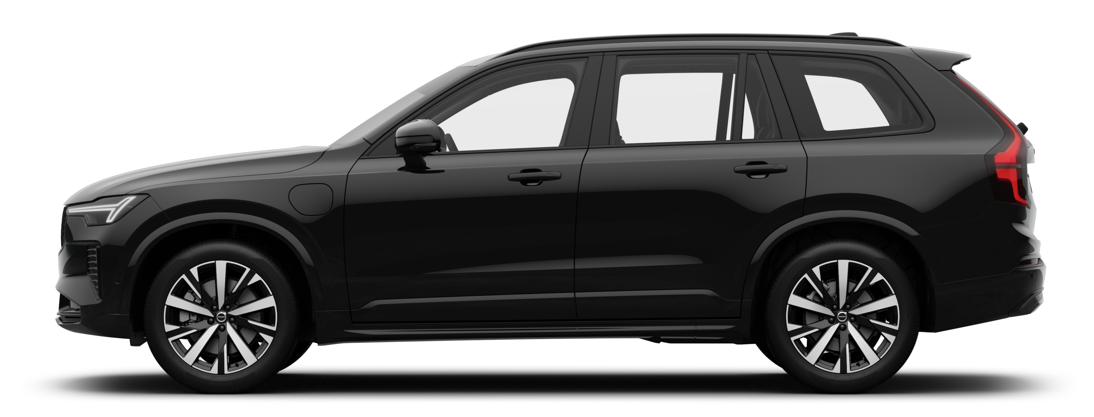 A sideview of XC90 Plug-in hybrid