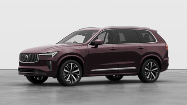 Volvo XC90 Estate 2.0 T8 PHEV Core Bright 5dr AWD Geartronic in Mulberry Red