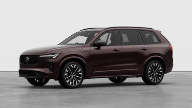 Volvo XC90 Estate 2.0 T8 PHEV Plus Dark 5dr AWD Geartronic in Mulberry Red