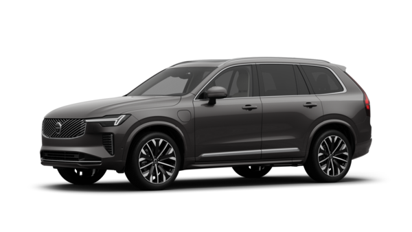 Exteriér vozu Volvo v tříčtvrtečním pohledu, prosté studiové pozadí.