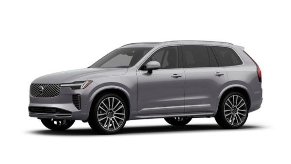 Volvo car exterior in three-quarter view, plain studio background.