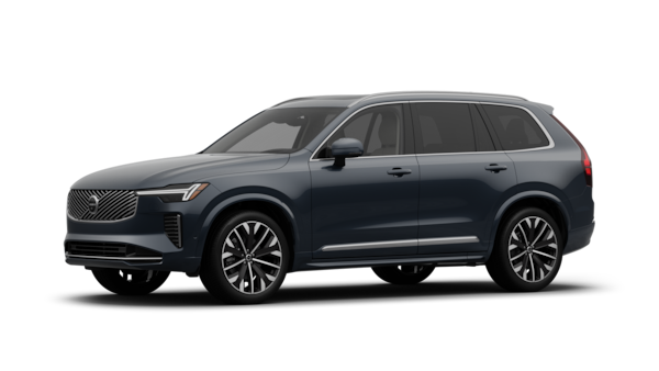 Volvo car exterior in three-quarter view, plain studio background.