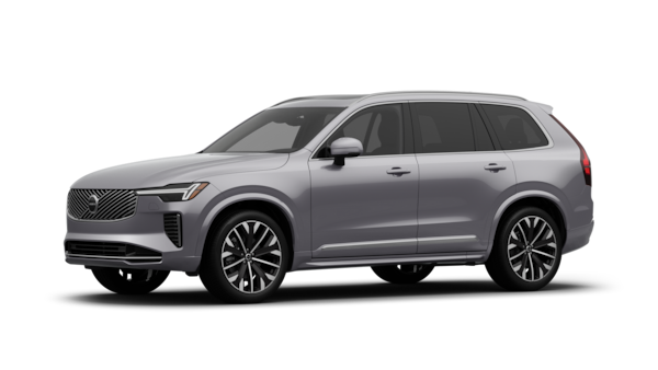 Volvo car exterior in three-quarter view, plain studio background.