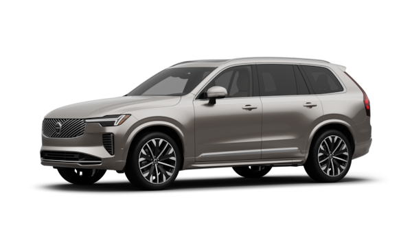Volvo car exterior in three-quarter view, plain studio background.