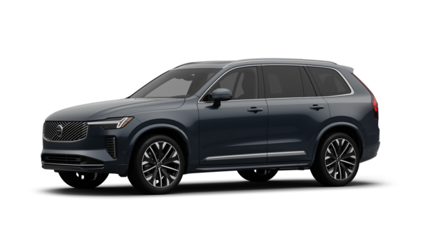 Volvo car exterior in three-quarter view, plain studio background.