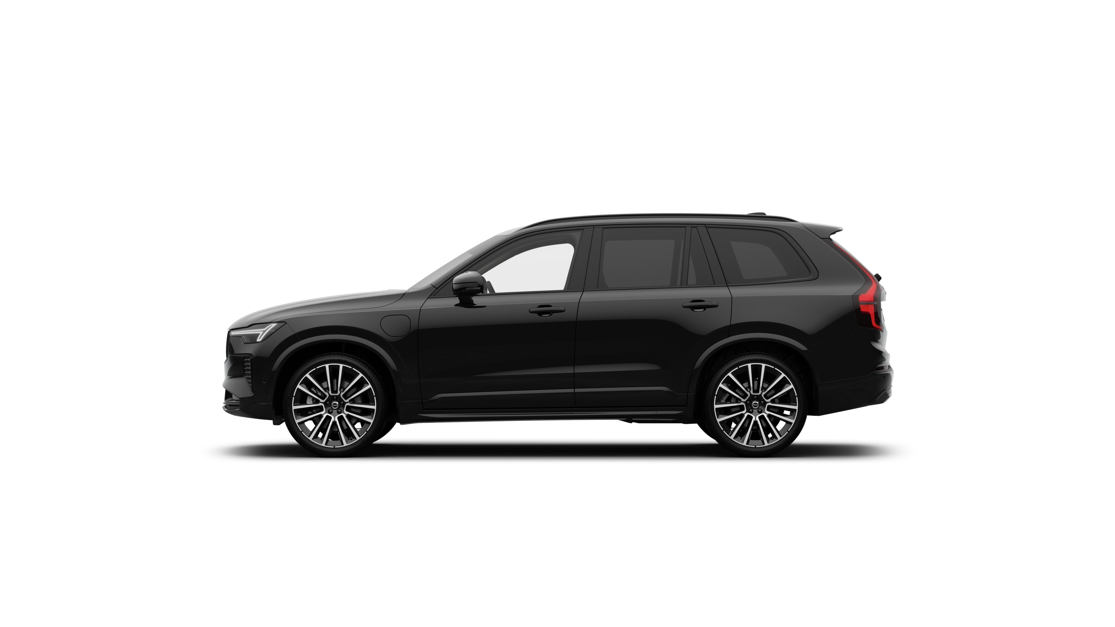 A sideview of a XC90 Plug-in hybrid