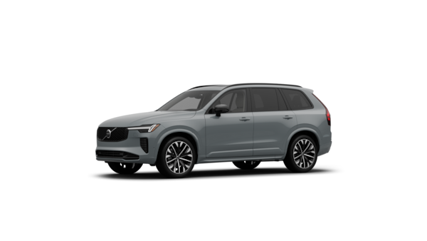 Volvo car exterior three-quarter view in a plain studio background.