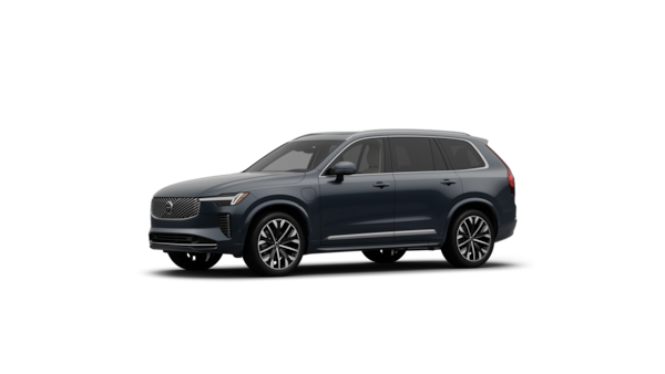 Volvo car exterior three-quarter view in a plain studio background.