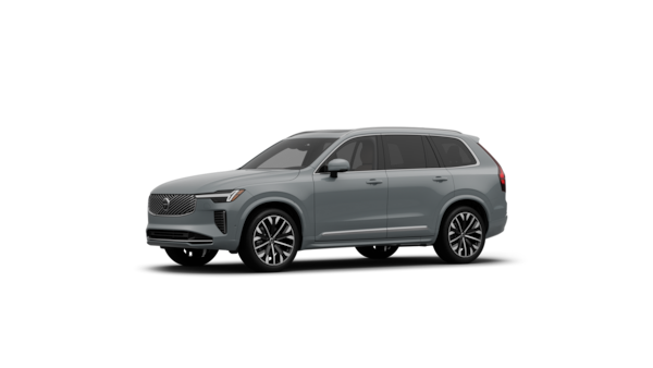 Volvo car exterior three-quarter view in a plain studio background.