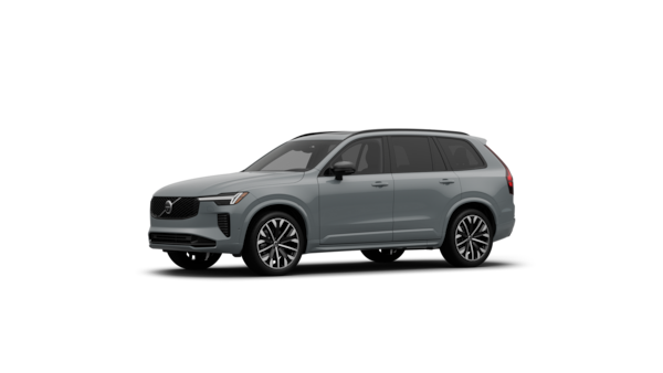 Volvo car exterior three-quarter view in a plain studio background.