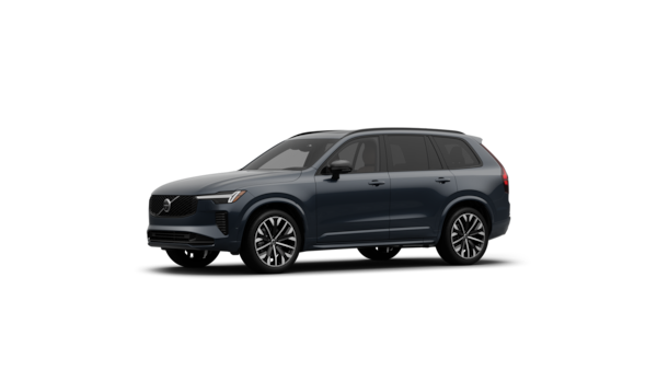 Volvo car exterior three-quarter view in a plain studio background.