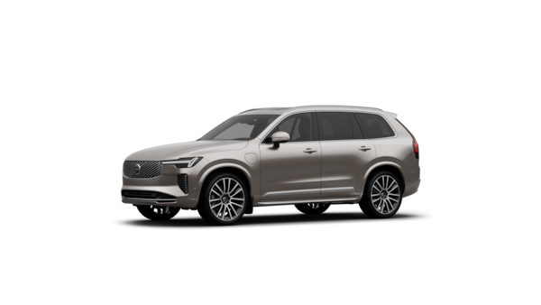 Volvo-auton kolmen neljänneksen näkymä ulkopuolelta tavallisella studiotaustalla.