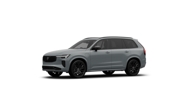 Volvo car exterior three-quarter view in a plain studio background.