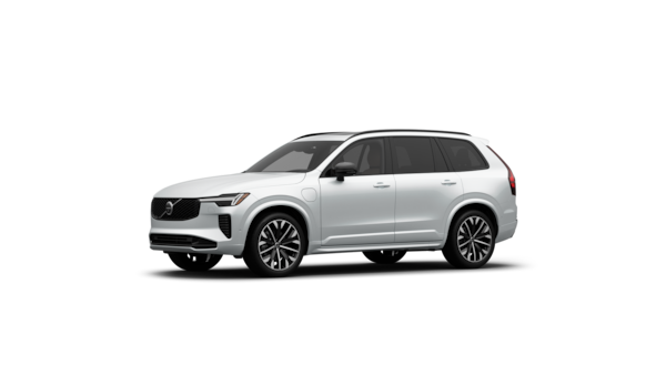 Volvo car exterior three-quarter view in a plain studio background.