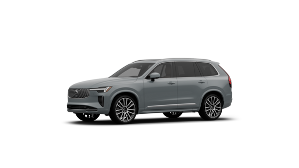 Volvo car exterior three-quarter view in a plain studio background.