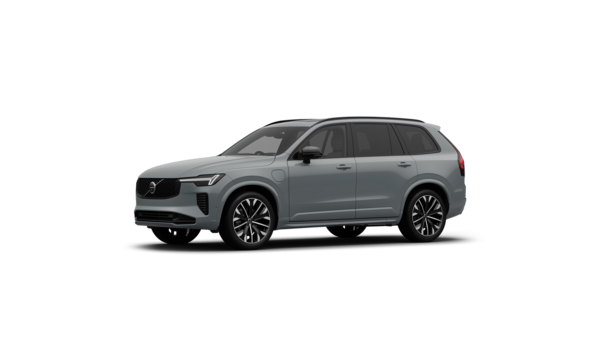 Volvo car exterior three-quarter view in a plain studio background.