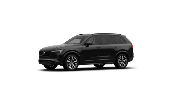 Volvo car exterior three-quarter view in a plain studio background.