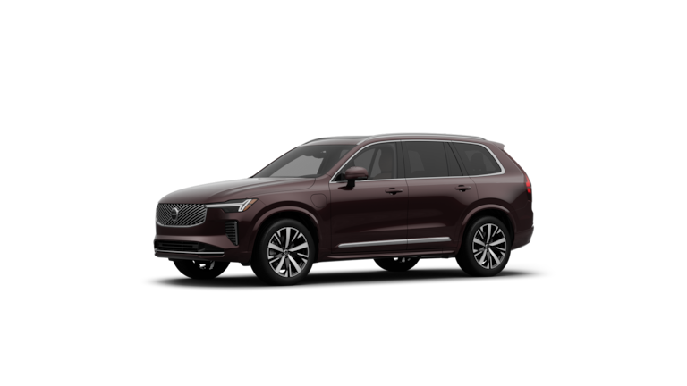 Volvo car exterior three-quarter view in a plain studio background.