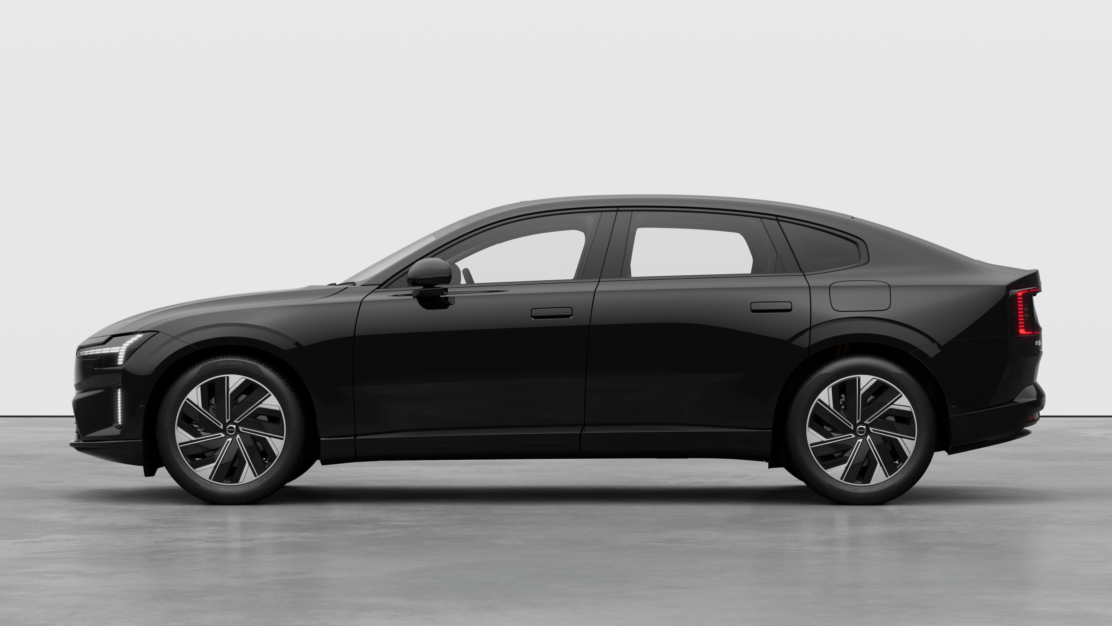 Volvo car in side view against a plain studio background. No additional details or identifiers are present.