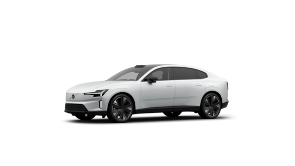 Volvo-bilens eksteriør trekvartvisning i en almindelig studiebaggrund.