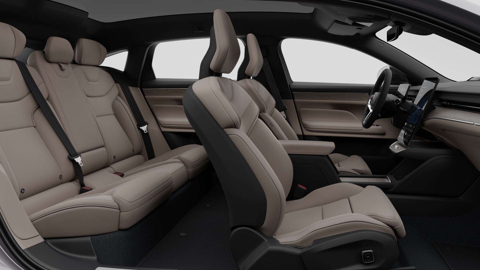 Geventileerde Cardamom Nordico in Charcoal/Cardamom-interieur