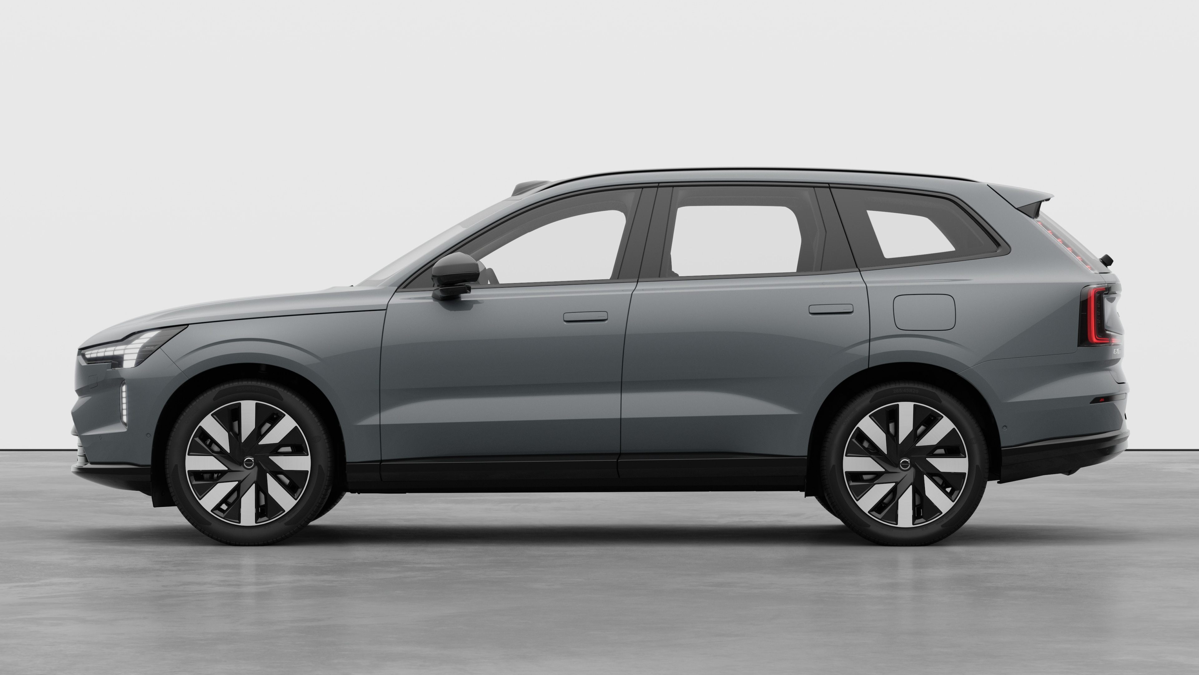 Volvo car in side view against a plain studio background. No additional details or identifiers are present.