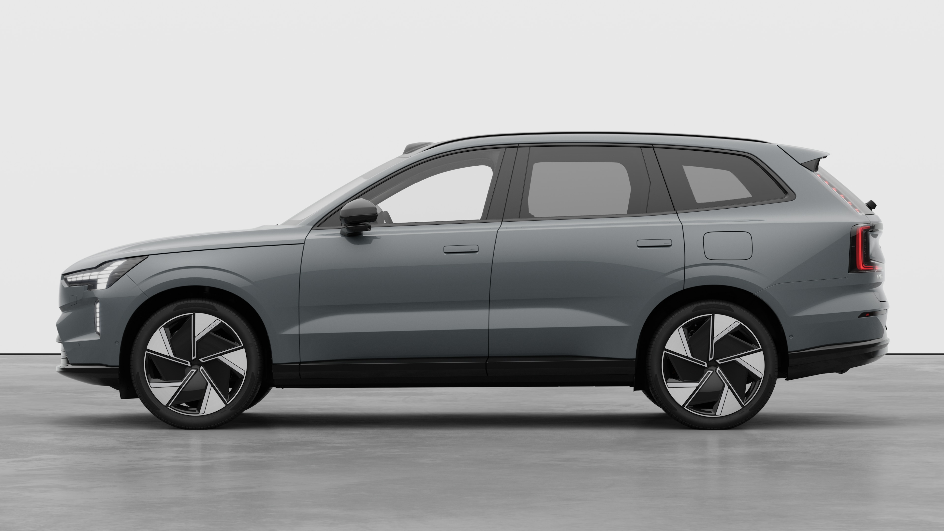 Volvo car in side view against a plain studio background. No additional details or identifiers are present.