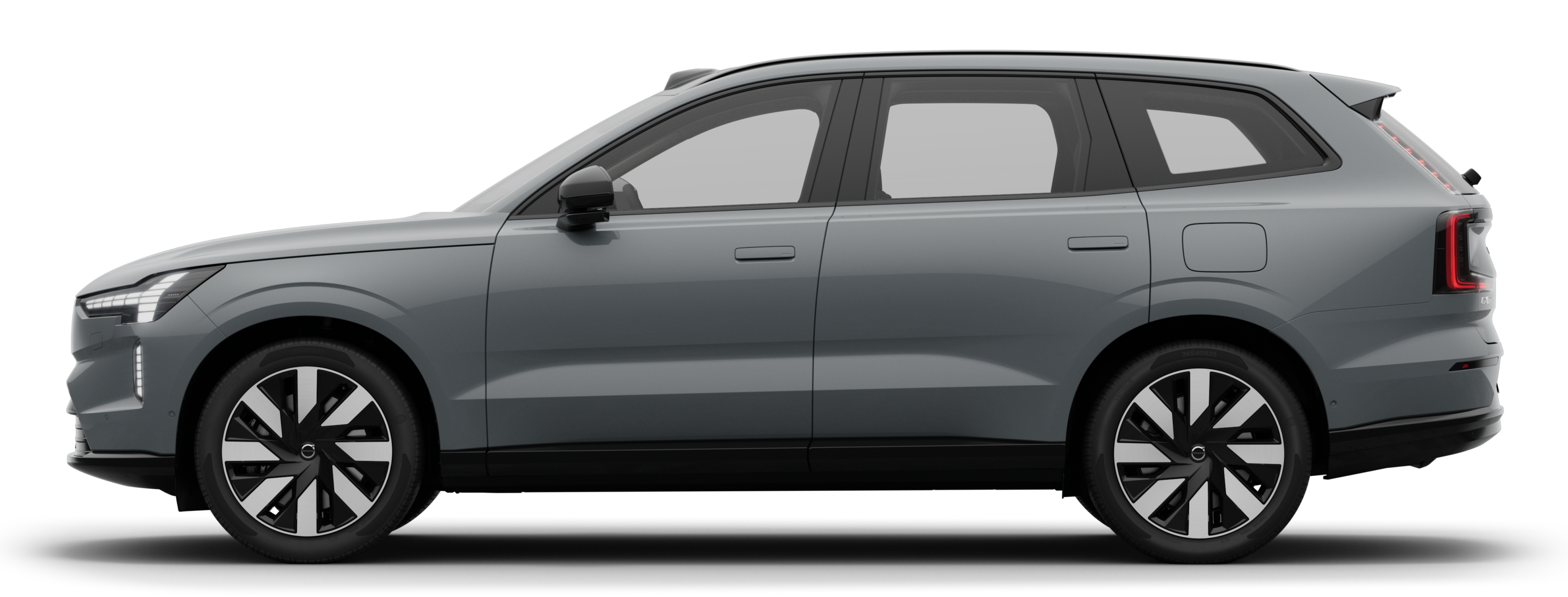 Bočni prikaz automobila EX90 Električni