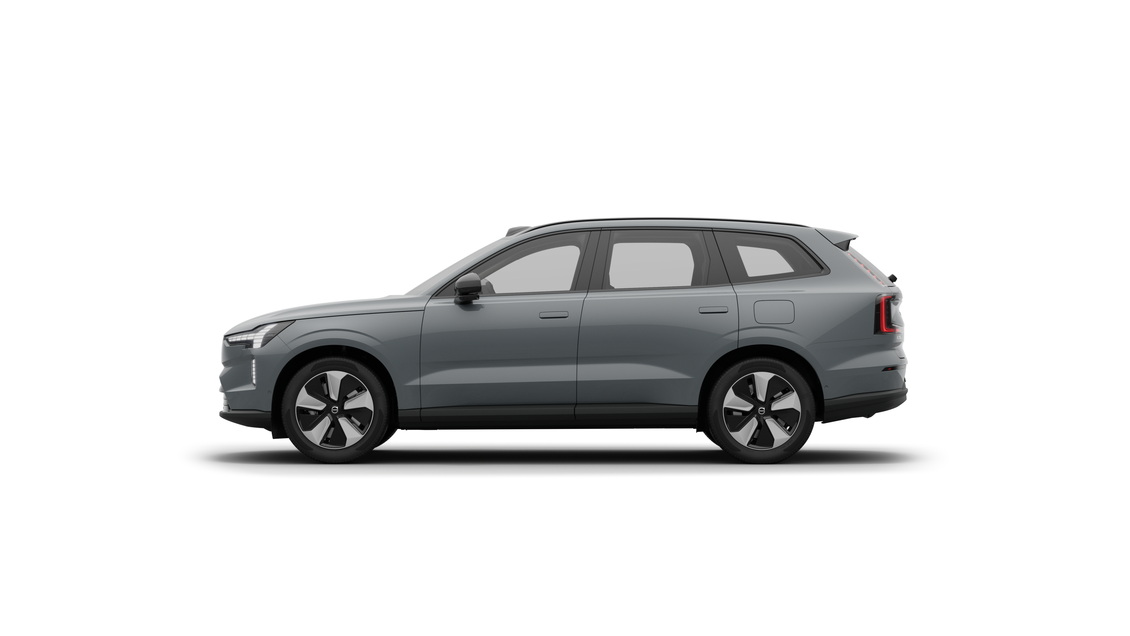 Vue latérale d’une EX90 Électrique