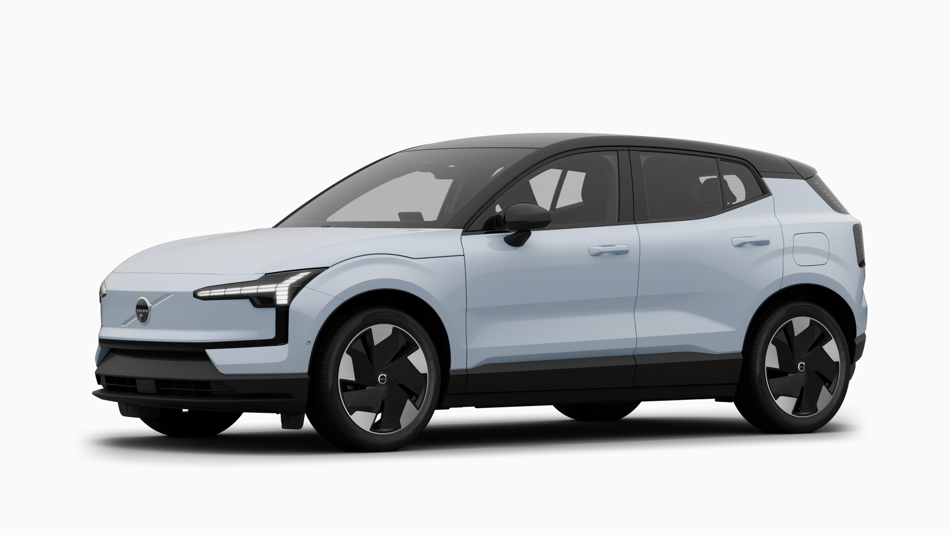Nadwozie samochodu Volvo w trzech czwartych, zwykłe tło studia