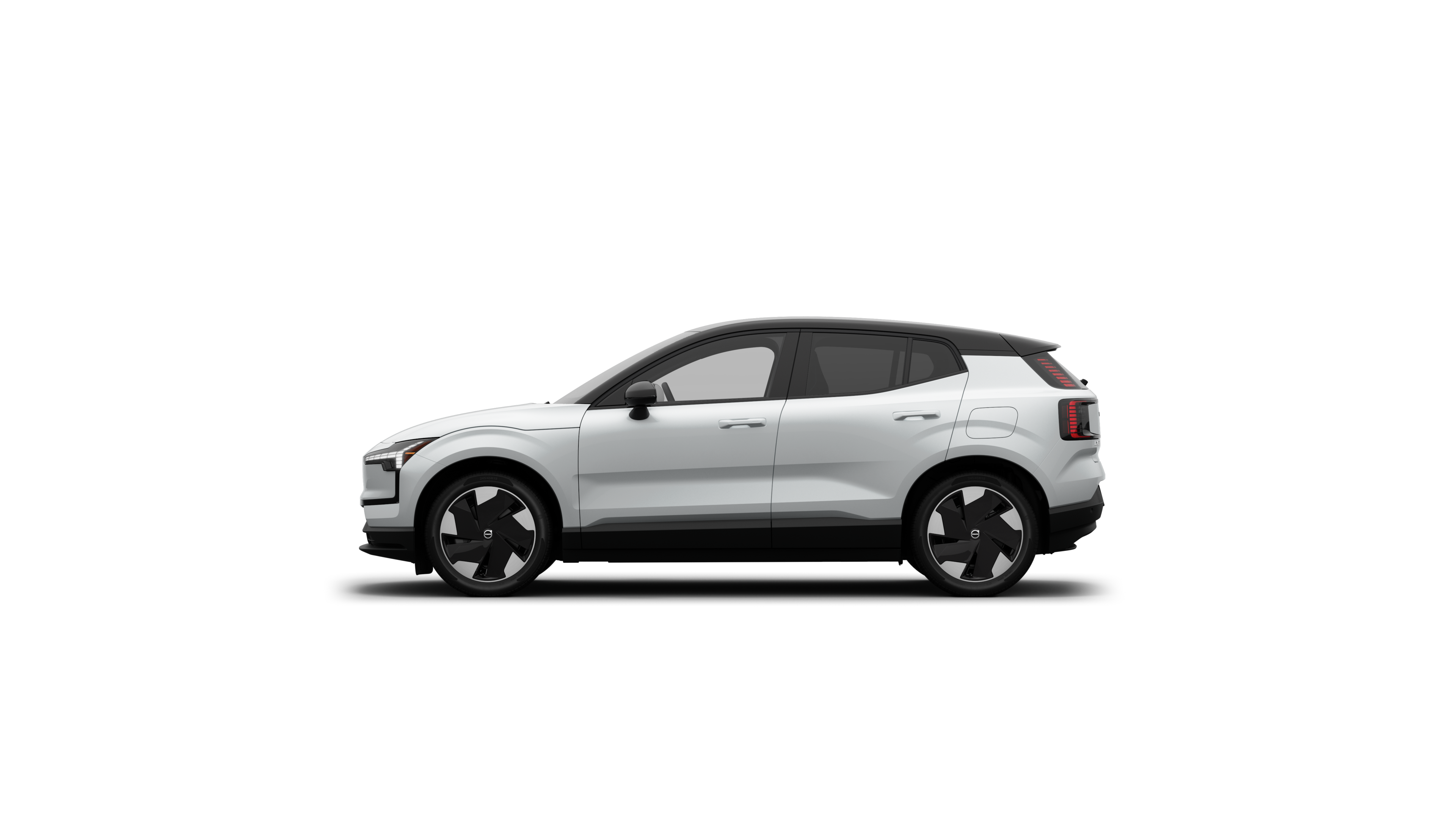 A sideview of a EX30 Fully electric