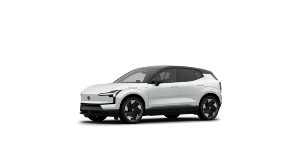 Volvo car exterior three-quarter view in a plain studio background.