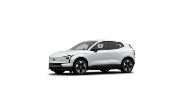 Volvo-auton kolmen neljänneksen näkymä ulkopuolelta tavallisella studiotaustalla.