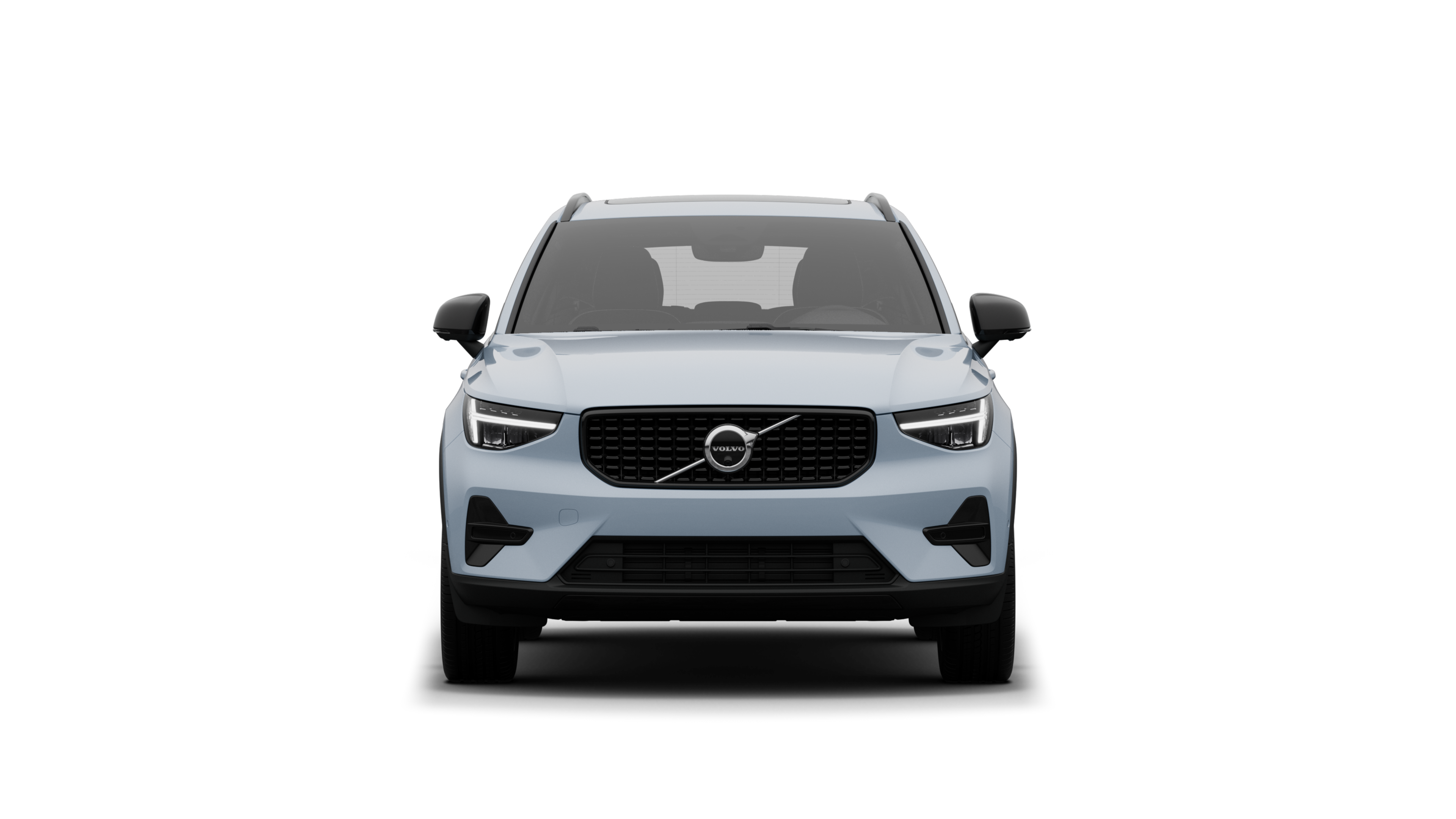 Автомобіль Volvo на звичайному студійному тлі, вигляд спереду.
